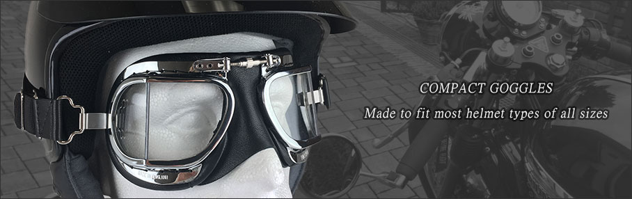 Compact Motorcycle Goggles - from the Halcyon Goggle Range