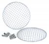 Halcyon 7 Inch Stainless Steel Mesh Headlamp Grill Stoneguard (Pair)