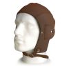 Retro Brown Leather Helmet