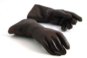 Brown Leather Gauntlets
