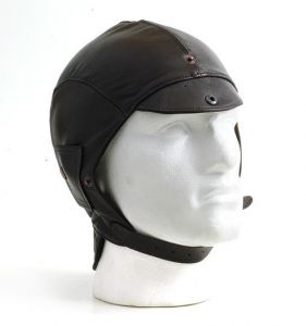 Brown Leather Helmet