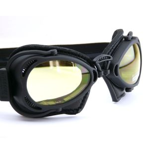 Nannini Hot Rod Motorcycle Goggles - Black