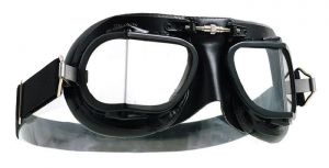 Halcyon Classic Mark 9 Racing Goggles - Black Premium Leather