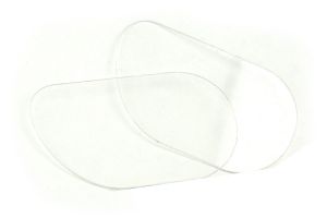 Curved Lenses Clear Polycarbonate