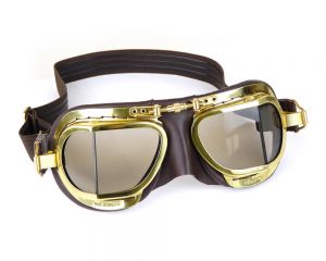 Halcyon Steampunk Goggles - Real Leather