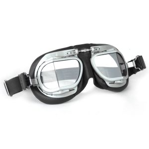 Halcyon Mark 9 Vintage Flying Goggles - Black Leather