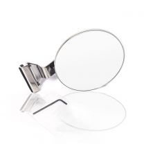 Clamp-on 105mm Round Polished Stainless Steel Mirror