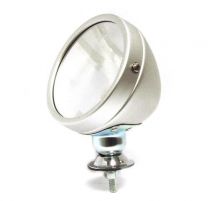 Anodised Matt-finished Alloy Grand Prix-style Exterior Mirror with a Polished Chrome Base