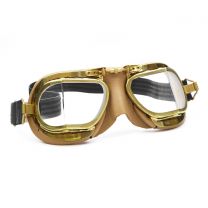 Compact Antique Brass Goggles