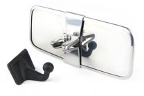 Stainless Steel Interior Classic Car Mirror with Self-adhesive Attachment