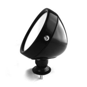 Satin Black Finished Alloy Grand Prix-style Exterior Classic Car Mirror