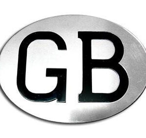 Halcyon 430 Oval GB Plate (7" x 5") - Silver