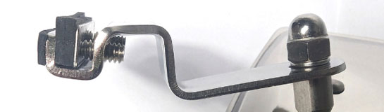 7mm Max Opening, Clamp-On Car Mirror