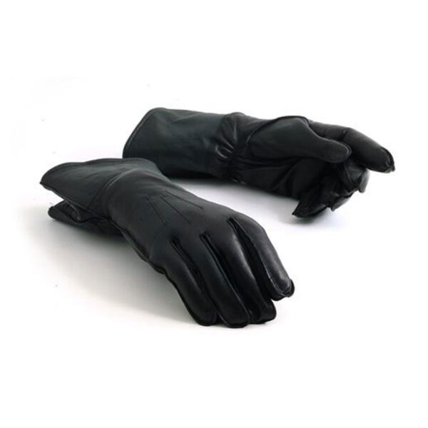 Classic Black Leather Gauntlets