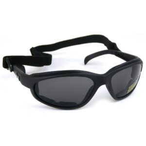 Chopper Slim-line Black Goggles - Smoked Lens