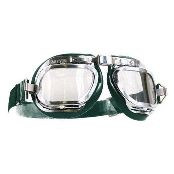 Racing Goggle Green Leather - Mark 46