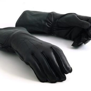 Classic Black Leather Gauntlets