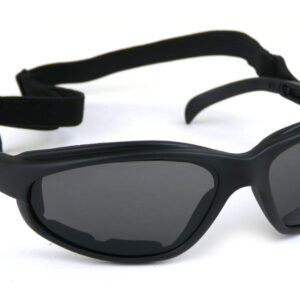 Chopper Slim-line Black Goggles - Smoked Lens