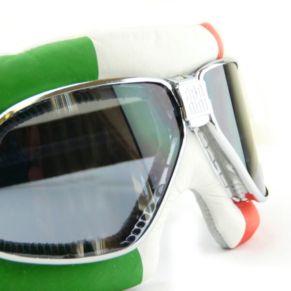 Nannini Cruiser Italian Goggles with an Italy Patterned Face Mask