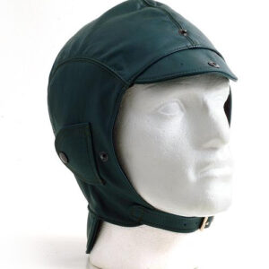 Green Leather Helmet