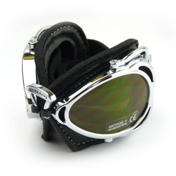 Hot Rod Chrome Goggles Fold into Pockets