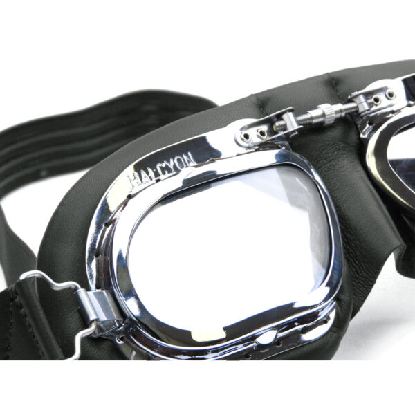 Mark 410 Curved Goggles - Black Leather