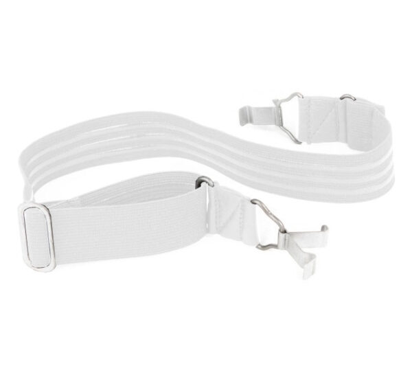 Mark 410 Curved White Headband with Silicone Strips