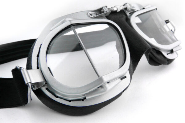 Halcyon Mark 9 Rider Black Motorcycle Goggles - Side View