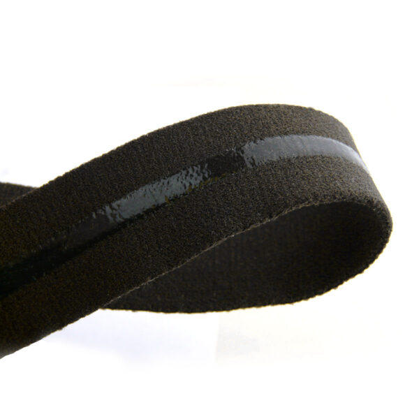 Streetfighter Black Leather Silcone Headband