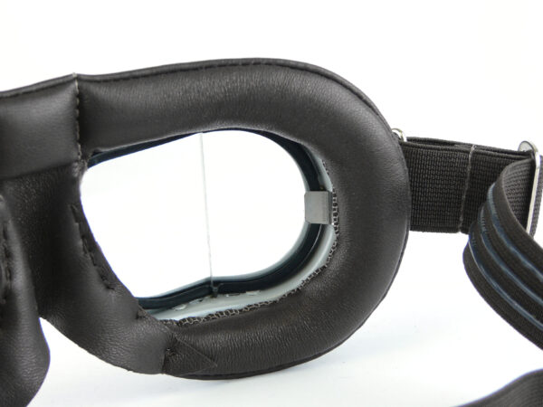 Vintage Black Leather Facemask