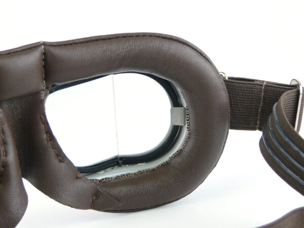 Vintage Brown Leather Facemask