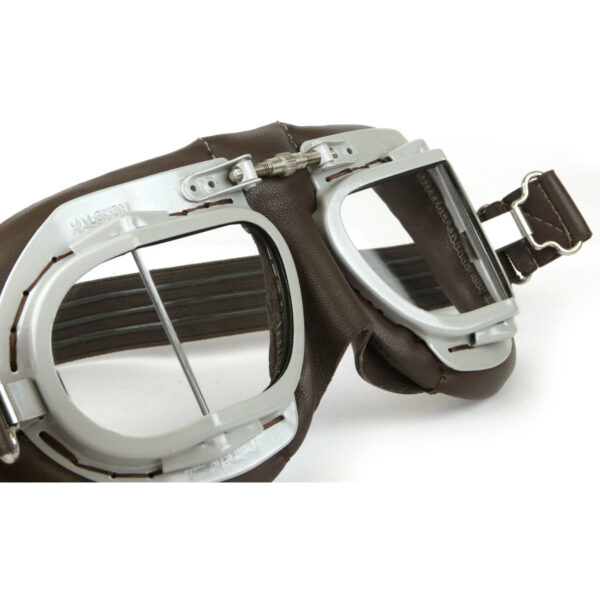 Classic Car Vintage Goggles in Black Leather