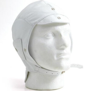 White Leather Helmet