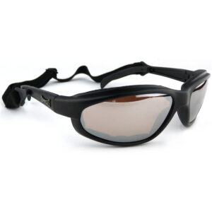 Choppers Slim-line Black Sunglasses / Goggles - Amber Lens