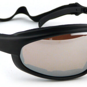 Choppers Slim-line Black Sunglasses / Goggles - Amber Lens