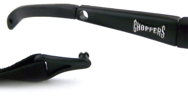 Choppers Slim-line Black Sunglasses / Goggles - Amber Lens Arms