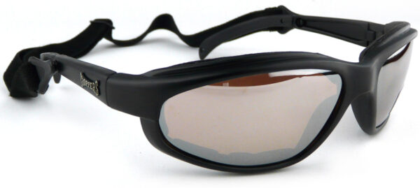 Choppers Slim-line Black Sunglasses / Goggles - Amber Lens