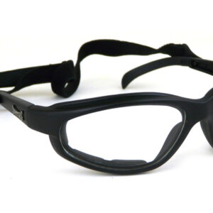 Chopper Slim-line Black Goggles - Clear Lens