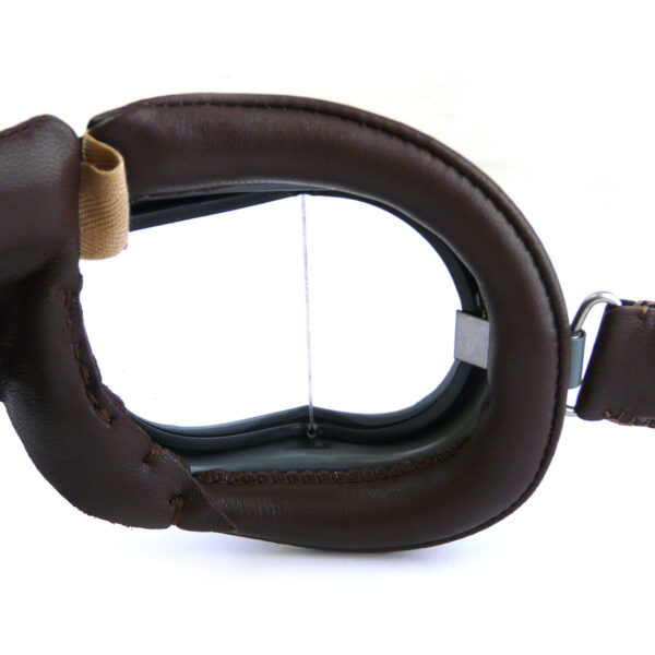 Soft Brown Lamb Nappa Leather Facemask