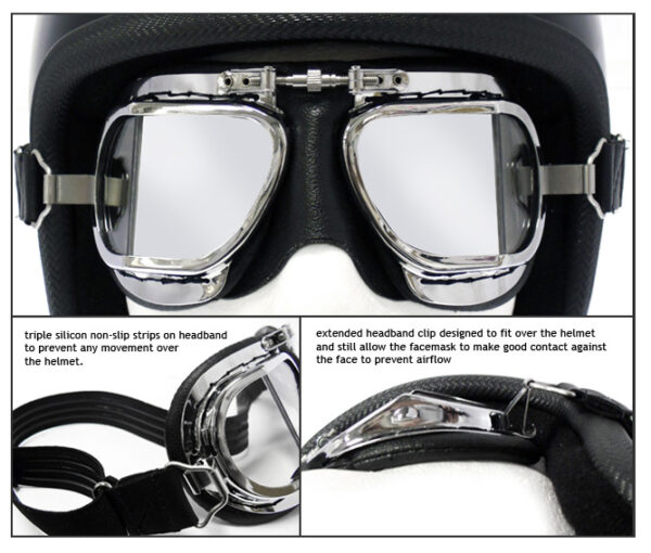 Compact Halcyon Motorcycle Goggles Overview