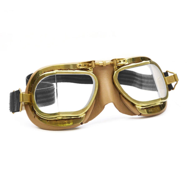 Compact Antique Brass Goggles