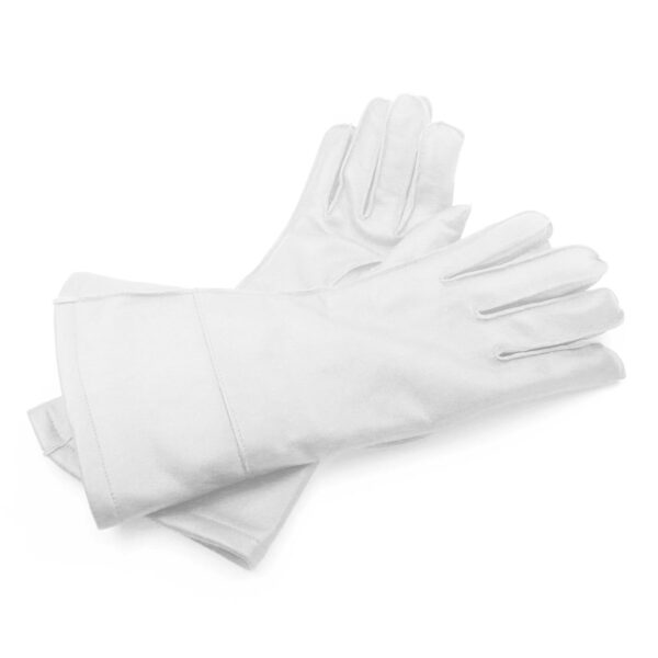 Vintage Driving Leather Gauntlets - White