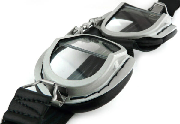 Compact Rider Motorcycle Goggles Above View