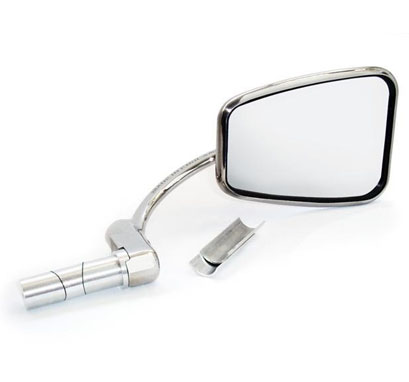 Bar End Mirror with Rectangular Head